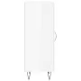Aparador de madera contrachapada blanco brillante 34,5x34x90 cm de vidaXL, Aparadores - Ref: Foro24-828790, Precio: 60,04 €, ...
