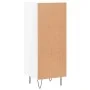 Aparador de madera contrachapada blanco brillante 34,5x34x90 cm de vidaXL, Aparadores - Ref: Foro24-828790, Precio: 60,04 €, ...