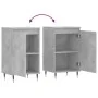 2 gray concrete effect engineered wood sideboards 40x35x70 cm by vidaXL, Sideboards - Ref: Foro24-831045, Price: 61,50 €, Dis...