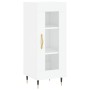 Aparador de madera contrachapada blanco brillante 34,5x34x90 cm de vidaXL, Aparadores - Ref: Foro24-828774, Precio: 61,86 €, ...
