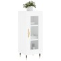 Aparador de madera contrachapada blanco brillante 34,5x34x90 cm de vidaXL, Aparadores - Ref: Foro24-828774, Precio: 61,86 €, ...