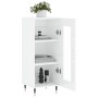 Aparador de madera contrachapada blanco brillante 34,5x34x90 cm de vidaXL, Aparadores - Ref: Foro24-828774, Precio: 61,86 €, ...