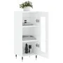 Hochglanzweißes Sperrholz-Sideboard 34,5 x 34 x 90 cm von vidaXL, Sideboards - Ref: Foro24-828774, Preis: 61,13 €, Rabatt: %