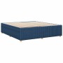 Cama sin colchón tela azul 200x200 cm