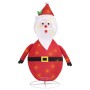 Papá Noel de Navidad decorativo con LED tela lujosa 60 cm