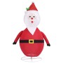 Papá Noel de Navidad decorativo con LED tela lujosa 60 cm