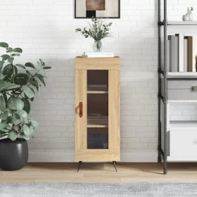 Aparador madera contrachapada color roble Sonoma 34,5x34x90 cm by vidaXL, Sideboards - Ref: Foro24-828767, Price: 56,70 €, Di...