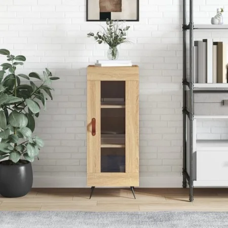 Aparador madera contrachapada color roble Sonoma 34,5x34x90 cm by vidaXL, Sideboards - Ref: Foro24-828767, Price: 56,70 €, Di...