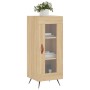 Aparador madera contrachapada color roble Sonoma 34,5x34x90 cm de vidaXL, Aparadores - Ref: Foro24-828767, Precio: 57,35 €