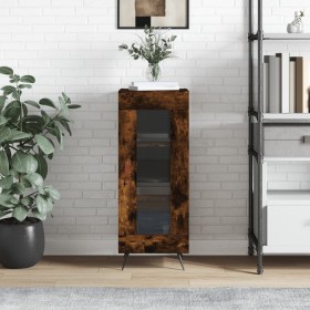 Smoked oak engineered wood sideboard 34.5x34x90 cm by vidaXL, Sideboards - Ref: Foro24-828769, Price: 57,62 €, Discount: %