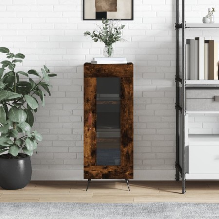 Smoked oak engineered wood sideboard 34.5x34x90 cm by vidaXL, Sideboards - Ref: Foro24-828769, Price: 57,62 €, Discount: %