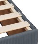 Estructura de cama sin colchón terciopelo gris oscuro 80x200 cm