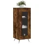 Sideboard aus geräuchertem Eichenholzwerkstoff, 34,5 x 34 x 90 cm von vidaXL, Sideboards - Ref: Foro24-828769, Preis: 56,83 €...