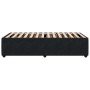 Estructura de cama sin colchón terciopelo negro 80x200 cm