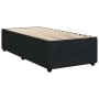 Estructura de cama sin colchón terciopelo negro 80x200 cm