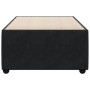 Estructura de cama sin colchón terciopelo negro 90x190 cm