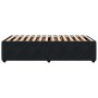 Estructura de cama sin colchón terciopelo negro 90x190 cm