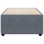 Estructura de cama sin colchón terciopelo gris oscuro 90x200 cm