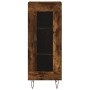 Sideboard aus geräuchertem Eichenholzwerkstoff, 34,5 x 34 x 90 cm von vidaXL, Sideboards - Ref: Foro24-828793, Preis: 56,40 €...