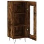 Sideboard aus geräuchertem Eichenholzwerkstoff, 34,5 x 34 x 90 cm von vidaXL, Sideboards - Ref: Foro24-828793, Preis: 55,71 €...