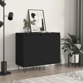 Sideboards 2 Stück, schwarzes Holzwerkstoff, 40 x 35 x 70 cm von vidaXL, Sideboards - Ref: Foro24-831055, Preis: 84,24 €, Rab...