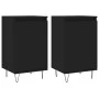 Sideboards 2 pcs black engineered wood 40x35x70 cm by vidaXL, Sideboards - Ref: Foro24-831055, Price: 84,24 €, Discount: %