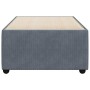 Estructura de cama sin colchón terciopelo gris oscuro 100x200cm