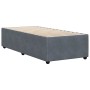Estructura de cama sin colchón terciopelo gris oscuro 100x200cm