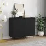 2 black engineered wood sideboards 40x35x70 cm by vidaXL, Sideboards - Ref: Foro24-831039, Price: 70,75 €, Discount: %