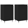2 black engineered wood sideboards 40x35x70 cm by vidaXL, Sideboards - Ref: Foro24-831039, Price: 70,75 €, Discount: %