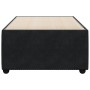 Estructura de cama sin colchón terciopelo negro 100x200 cm