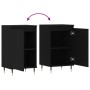 2 black engineered wood sideboards 40x35x70 cm by vidaXL, Sideboards - Ref: Foro24-831039, Price: 71,43 €, Discount: %