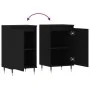 2 black engineered wood sideboards 40x35x70 cm by vidaXL, Sideboards - Ref: Foro24-831039, Price: 70,75 €, Discount: %
