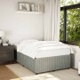 Estructura de cama sin colchón terciopelo gris claro 120x190 cm en Camas y somieres | Comprar online en Foro24