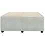Estructura de cama sin colchón terciopelo gris claro 120x190 cm en Camas y somieres | Comprar online en Foro24