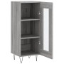 Sonoma Sideboard aus grauem Holzwerkstoff 34,5x34x90 cm von vidaXL, Sideboards - Ref: Foro24-828794, Preis: 57,32 €, Rabatt: %
