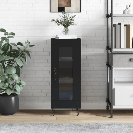 Black plywood sideboard 34.5x34x90 cm by vidaXL, Sideboards - Ref: Foro24-828789, Price: 57,49 €, Discount: %