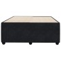 Estructura de cama sin colchón terciopelo negro 120x200 cm