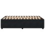 Estructura de cama sin colchón terciopelo negro 120x200 cm