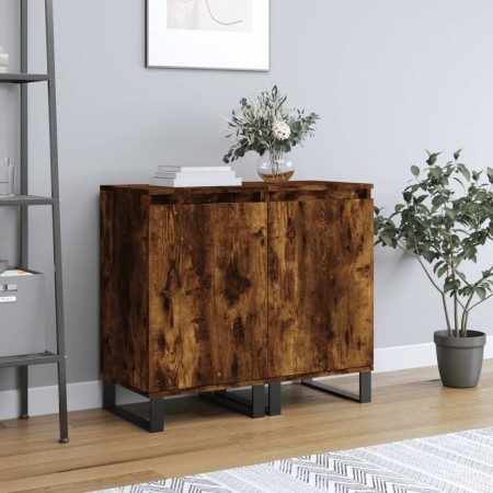 Sideboards 2 Stk. Holzwerkstoff Räuchereiche 40x35x70 cm von vidaXL, Sideboards - Ref: Foro24-831079, Preis: 98,19 €, Rabatt: %