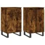 Aparadores 2 uds madera de ingeniería roble ahumado 40x35x70 cm de vidaXL, Aparadores - Ref: Foro24-831079, Precio: 96,98 €, ...