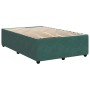 Estructura cama sin colchón terciopelo verde oscuro 120x200 cm