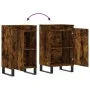 Aparadores 2 uds madera de ingeniería roble ahumado 40x35x70 cm de vidaXL, Aparadores - Ref: Foro24-831079, Precio: 96,98 €, ...