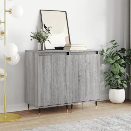 Sideboards 2 pcs Sonoma gray engineered wood 40x35x70 cm by vidaXL, Sideboards - Ref: Foro24-831049, Price: 63,60 €, Discount: %
