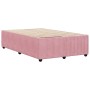 Estructura de cama sin colchón terciopelo rosa 120x200 cm