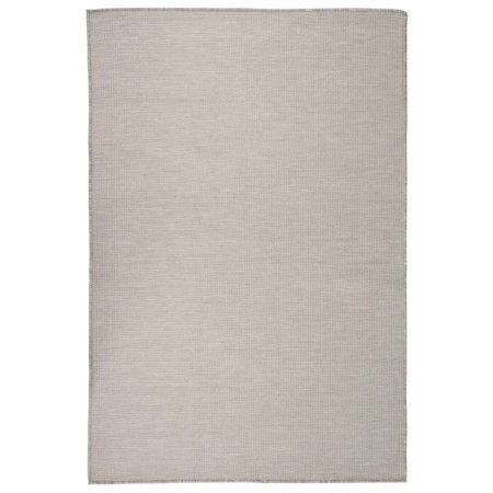 Alfombra de exterior de tejido plano gris taupe 120x170 cm de vidaXL, Alfombras - Ref: Foro24-340781, Precio: 41,19 €, Descue...