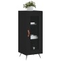 Aparador de madera contrachapada negro 34,5x34x90 cm de vidaXL, Aparadores - Ref: Foro24-828765, Precio: 59,39 €, Descuento: %