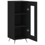 Aparador de madera contrachapada negro 34,5x34x90 cm de vidaXL, Aparadores - Ref: Foro24-828765, Precio: 59,39 €, Descuento: %