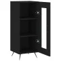 Schwarzes Sperrholz-Sideboard 34,5 x 34 x 90 cm von vidaXL, Sideboards - Ref: Foro24-828765, Preis: 58,72 €, Rabatt: %