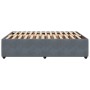 Estructura de cama sin colchón terciopelo gris oscuro 140x200cm